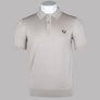 Fred Perry Classic Knitted Polo Shirt Dark Oatmeal