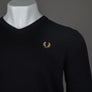 Fred Perry Classic V Neck Jumper Black