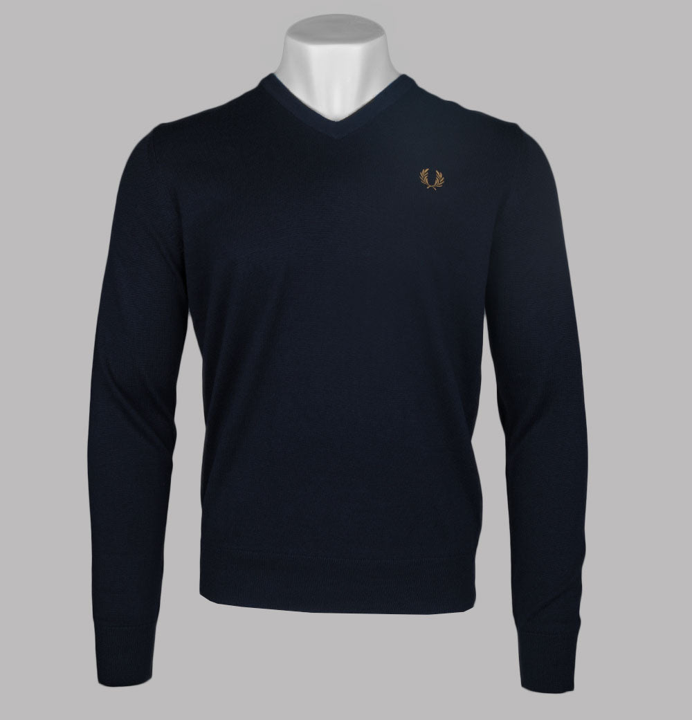 Fred perry v neck on sale jumper