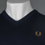 Fred Perry Classic V Neck Jumper Navy
