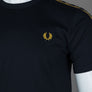 Fred Perry Contrast Tape Ringer T-Shirt Navy/Honeycomb
