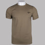 Fred Perry Contrast Tape Ringer T-Shirt Shaded Stone/Black