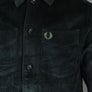 Fred Perry Corduroy Overshirt Night Green