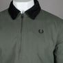 Fred Perry Cotton Caban Jacket Laurel Wreath Green