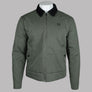 Fred Perry Cotton Caban Jacket Laurel Wreath Green
