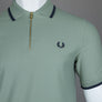 Fred Perry Crepe Pique Polo Shirt Bay Leaf