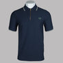 Fred Perry Crepe Pique Polo Shirt Dark Airforce