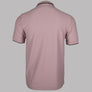 Fred Perry Crepe Pique Zip Neck Polo Shirt Dusty Rose Pink