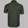 Fred Perry Crepe Pique Zip Neck Polo Shirt Laurel Wreath Green