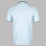 Fred Perry Crepe Pique Zip Neck Polo Shirt Light Ice