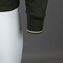Fred Perry Crew Neck Sweatshirt Hunting Green/Light Oyster/Laurel Wreath Green