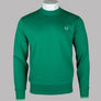 Fred Perry Crew Neck Sweatshirt Label Green