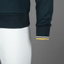 Fred Perry Crew Neck Sweatshirt Navy/Ecru/Honeycomb