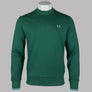 Fred Perry Crew Neck Sweatshirt Sport Green/Track Blue