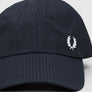 Fred Perry Dual Branded Seersucker Cap Navy