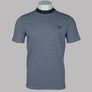 Fred Perry Fine Stripe Heavy Weight T-Shirt Navy