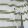 Fred Perry Fine Stripe T-Shirt Light Ecru/Olive Mint