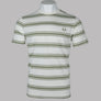 Fred Perry Fine Stripe T-Shirt Light Ecru/Olive Mint