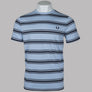 Fred Perry Fine Stripe T-Shirt Light Smoke