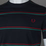 Fred Perry Fine Stripe T-Shirt Navy