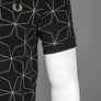 Fred Perry Geometric Polo Shirt Black