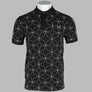 Fred Perry Geometric Polo Shirt Black
