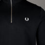Fred Perry Half Zip Sweatshirt Black