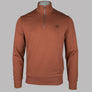 Fred Perry Half Zip Sweatshirt Cinnamon