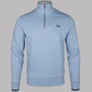 Fred Perry Half Zip Sweatshirt Light Smoke