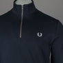 Fred Perry Half Zip Sweatshirt Navy