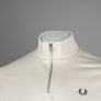 Fred Perry Half Zip Sweatshirt Oatmeal/Black