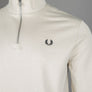 Fred Perry Half Zip Sweatshirt Oatmeal/Black