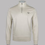 Fred Perry Half Zip Sweatshirt Oatmeal/Black