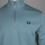 Fred Perry Half Zip Sweatshirt Stockport Blue/Navy