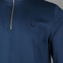 Fred Perry Half Zip Sweatshirt Tennis Blue
