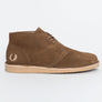 Fred Perry Hawley Suede Boots Marsh Brown