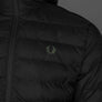 Fred Perry Hooded Insulated Jacket Black/Green