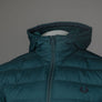 Fred Perry Hooded Insulated Jacket Petrol Blue