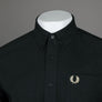 Fred Perry LS Oxford Shirt Night Green