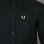 Fred Perry LS Oxford Shirt Night Green