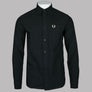 Fred Perry LS Oxford Shirt Night Green
