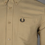 Fred Perry LS Oxford Shirt Warm Stone