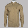 Fred Perry LS Oxford Shirt Warm Stone