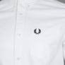 Fred Perry LS Oxford Shirt White