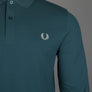 Fred Perry LS Polo Shirt Petrol Blue