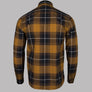 Fred Perry LS Tartan Shirt Dark Caramel