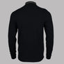 Fred Perry LS Twin Tipped Polo Shirt Black/Ecru/Laurel Wreath Green
