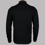 Fred Perry LS Twin Tipped Polo Shirt Black/Marmalade