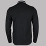 Fred Perry LS Twin Tipped Polo Shirt Black/White