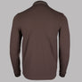 Fred Perry LS Twin Tipped Polo Shirt Brick/Warm Grey